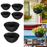 Maxbell 2x Planter Basket Liner Reusable Hanging Basket Liners for Patio Garden Yard Diameter 12 in