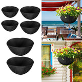 Maxbell 2x Planter Basket Liner Reusable Hanging Basket Liners for Patio Garden Yard Diameter 12 in