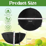 Maxbell 2x Planter Basket Liner Reusable Hanging Basket Liners for Patio Garden Yard Diameter 12 in