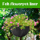 Maxbell 2x Planter Basket Liner Reusable Hanging Basket Liners for Patio Garden Yard Diameter 12 in