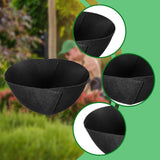 Maxbell 2x Planter Basket Liner Reusable Hanging Basket Liners for Patio Garden Yard Diameter 16 in