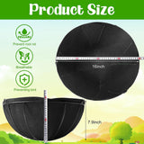 Maxbell 2x Planter Basket Liner Reusable Hanging Basket Liners for Patio Garden Yard Diameter 16 in