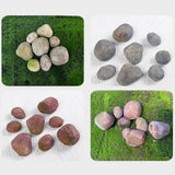 Maxbell 8x Artificial Rocks Ornament for Commercial Streets Diorama Supplies Outdoor Grey