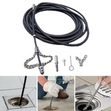 Maxbell Drain Cleaner Multifunctional Drain Snake for Basin Kitchen Sink Shower Sink 3m