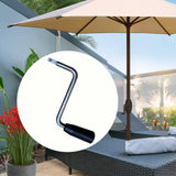 Maxbell Patio Umbrella Hand Crank Leisure Umbrellas Parts for Pool Courtyard Camping