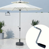 Maxbell Patio Umbrella Hand Crank Leisure Umbrellas Parts for Pool Courtyard Camping