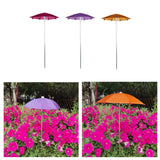 Maxbell Outdoor Plant Umbrella Plant Shade Cover for Yard Flowers Potted Garden Beds Red