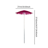 Maxbell Outdoor Plant Umbrella Plant Shade Cover for Yard Flowers Potted Garden Beds Red