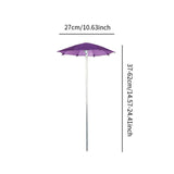 Maxbell Outdoor Plant Umbrella Plant Shade Cover for Yard Flowers Potted Garden Beds Purple