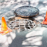 Maxbell Manhole Cover Net Easy Clean for Drainage Systems for Sewer Protection Round 70cm