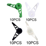 Maxbell 10x Plant Stem Training Clips Reusable Shaping Support Agricultural Supplies Green