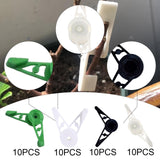 Maxbell 10x Plant Stem Training Clips Reusable Shaping Support Agricultural Supplies Green