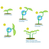 Maxbell 10x Plant Stem Training Clips Reusable Shaping Support Agricultural Supplies Green