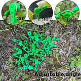 Maxbell 10x Plant Stem Training Clips Reusable Shaping Support Agricultural Supplies Green