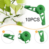 Maxbell 10x Plant Stem Training Clips Reusable Shaping Support Agricultural Supplies Green