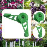 Maxbell 10x Plant Stem Training Clips Reusable Shaping Support Agricultural Supplies Green