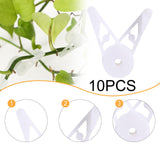 Maxbell 10x Plant Stem Training Clips Reusable Shaping Support Agricultural Supplies White