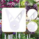 Maxbell 10x Plant Stem Training Clips Reusable Shaping Support Agricultural Supplies White