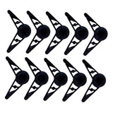 Maxbell 10x Plant Stem Training Clips Reusable Shaping Support Agricultural Supplies Black