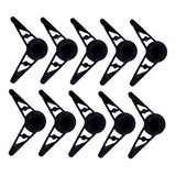 Maxbell 10x Plant Stem Training Clips Reusable Shaping Support Agricultural Supplies Black