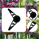 Maxbell 10x Plant Stem Training Clips Reusable Shaping Support Agricultural Supplies Black