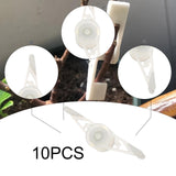 Maxbell 10x Plant Stem Training Clips Reusable Shaping Support Agricultural Supplies Luminous Green