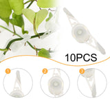 Maxbell 10x Plant Stem Training Clips Reusable Shaping Support Agricultural Supplies Luminous Green
