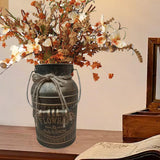 Maxbell Retro Iron Flower Bucket Farmhouse Flower Planter Metal Bucket for Balconies gold