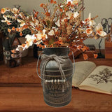 Maxbell Retro Iron Flower Bucket Farmhouse Flower Planter Metal Bucket for Balconies gold
