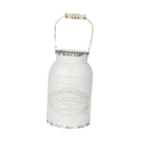 Maxbell Milk Jug Vase Metal Rustic Decorative Metal Flower Jug for Home Office Table