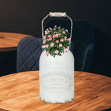 Maxbell Milk Jug Vase Metal Rustic Decorative Metal Flower Jug for Home Office Table