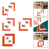 Maxbell 2x 90 Degree Corner Clamp Carpentry Square for Boxes Cabinets Picture Frames S