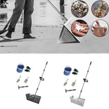 Maxbell Sand Rake Large Telescopic Handle Carbon Steel Convenient Sifting Pet Shovel black