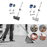 Maxbell Sand Rake Large Telescopic Handle Carbon Steel Convenient Sifting Pet Shovel black