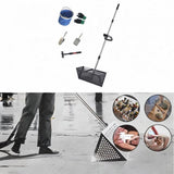 Maxbell Sand Rake Large Telescopic Handle Carbon Steel Convenient Sifting Pet Shovel black