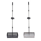 Maxbell Sand Rake Large Telescopic Handle Carbon Steel Convenient Sifting Pet Shovel black