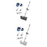 Maxbell Sand Rake Large Telescopic Handle Carbon Steel Convenient Sifting Pet Shovel black
