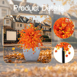 Maxbell Artificial Plants Garden Stake Fake Plants for Thanksgiving Day Outdoor Yard