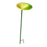 Maxbell Bird Feeder Station Metal Ornament Metal Bee Cup for Outdoor Courtyard Patio Green