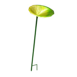 Maxbell Bird Feeder Station Metal Ornament Metal Bee Cup for Outdoor Courtyard Patio Green