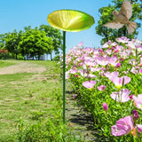 Maxbell Bird Feeder Station Metal Ornament Metal Bee Cup for Outdoor Courtyard Patio Green