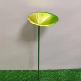 Maxbell Bird Feeder Station Metal Ornament Metal Bee Cup for Outdoor Courtyard Patio Green