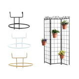 Maxbell Flowerpot Hanger Versatile Small Bonsai Display Rack for Deck Outdoor Indoor Black
