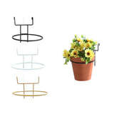 Maxbell Flowerpot Hanger Versatile Small Bonsai Display Rack for Deck Outdoor Indoor Black