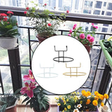 Maxbell Flowerpot Hanger Versatile Small Bonsai Display Rack for Deck Outdoor Indoor Black