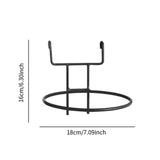 Maxbell Flowerpot Hanger Versatile Small Bonsai Display Rack for Deck Outdoor Indoor Black