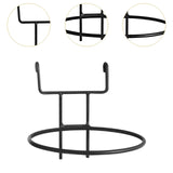 Maxbell Flowerpot Hanger Versatile Small Bonsai Display Rack for Deck Outdoor Indoor Black