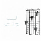 Maxbell Flowerpot Hanger Versatile Small Bonsai Display Rack for Deck Outdoor Indoor White