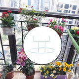 Maxbell Flowerpot Hanger Versatile Small Bonsai Display Rack for Deck Outdoor Indoor White