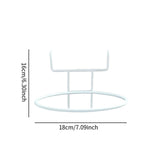 Maxbell Flowerpot Hanger Versatile Small Bonsai Display Rack for Deck Outdoor Indoor White